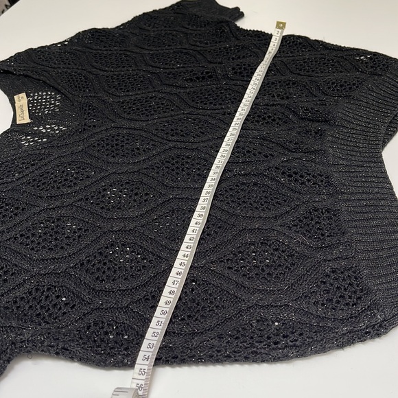 Black knit sweater top - Picture 4 of 6